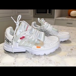 Off White Nike Prestos, women size 8
